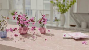 pink kitchen countertops in chicago